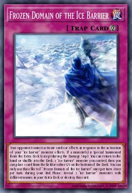 Frozen Domain of the Ice Barrier