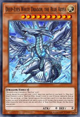 Deep-Eyes White Dragon, the Blue Abyss