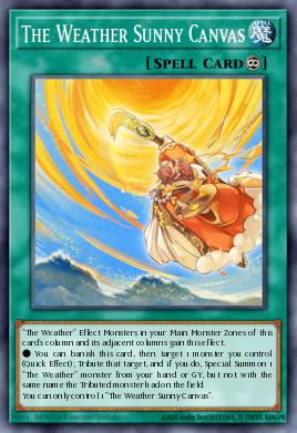 The Weather Sunny Canvas